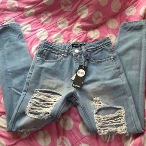 Boohoo Ripped Skinny Jeans